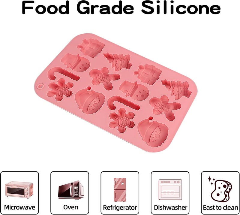 EDUEE 3pcs Christmas Silicone Molds - Image 3